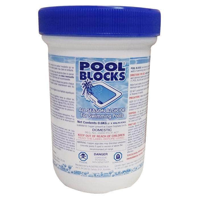 Poolprodukte auswählen, AlgaeFree Pool Blocks Ganzjahres-Algizid (600 g) – 2er-Pack – ALG-PB-2PK