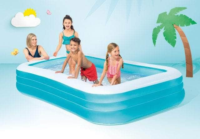 Intex Recreation Corporation, Aufblasbarer Familienpool Intex Swim Center, 120 x 72 x 22 Zoll – 58484EP