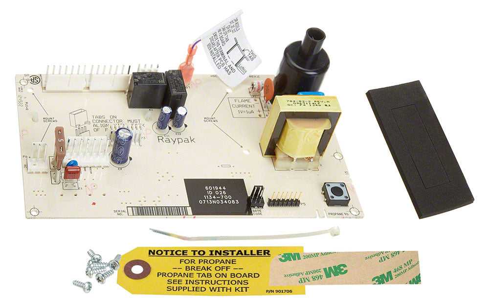 RAYPAK, Austausch des PC-Board-Controllers – IID 206A-408 3-Leiter-Kit