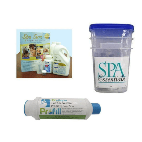 Discounter's Pool & Spa Lager, Chemikalienpaket für Spa, AquaFinesse Spa Sure - Komplett