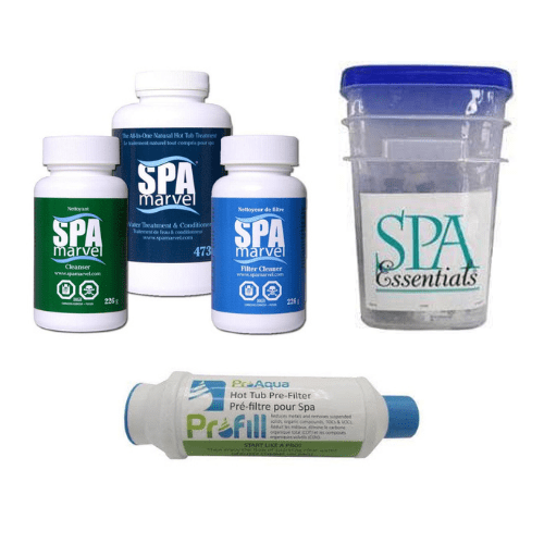 Discounter's Pool & Spa Lager, Chemikalienpaket für Spa, Spa Marvel - Starter Kit