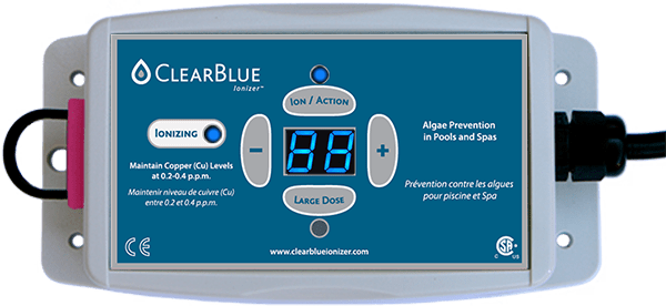 ClearBlue Ionizer Inc, ClearBlue Ionisatorsystem für Pools bis zu 95.000 l (25.000 Gallonen) – 120 V–240 V – A-800NP