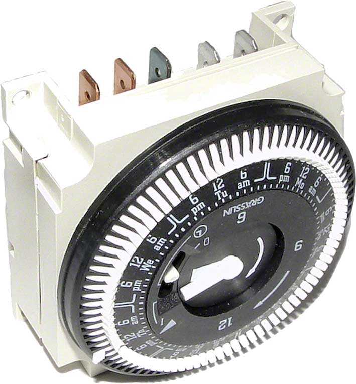 Intermatik, Elektromechanisches 7-Tage-Zeitgebermodul für die Schalttafelmontage - SPDT 208-240 Volt