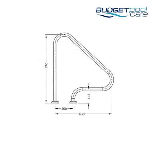 SR SMITH, Haltegriff SR SMITH FIGURE 4 mit Flansch, einzeln