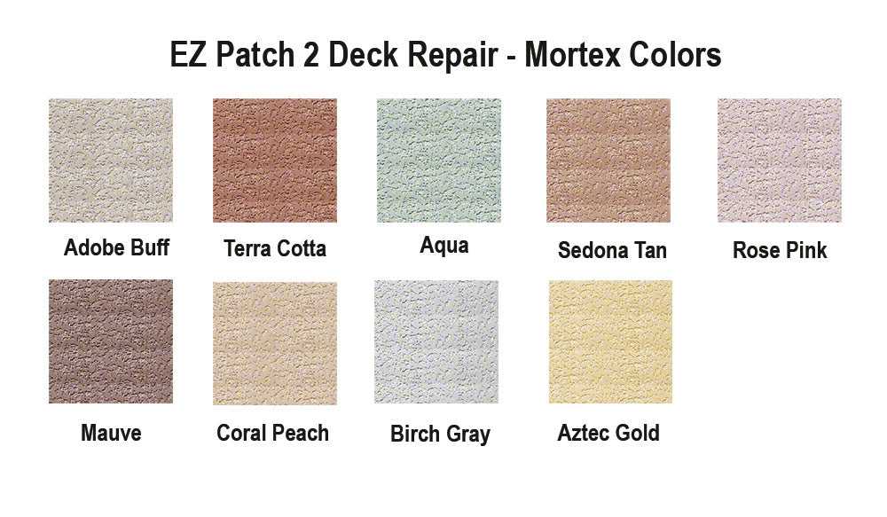 EZ-Patch, Mortex Pooldeck-Farben für Mortex Kool Deck-Oberflächen – 10 Pfund