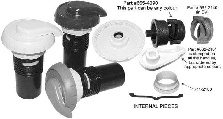 Central Spa Supply Ltd, Obere 1-Zoll-Luftkontrolldichtung für Waterway – 711-2100