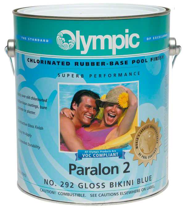 olympisch, Paralon 2 Poolfarbe - Eine Gallone - Bikini-Blau