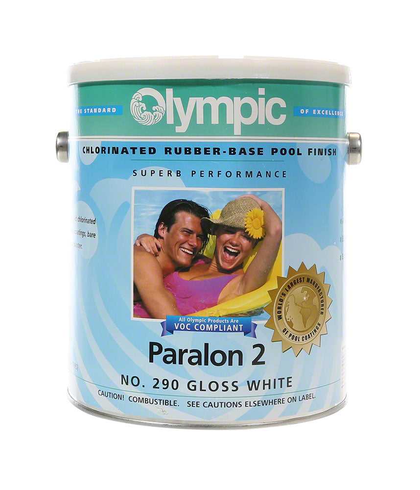 olympisch, Paralon 2 Poolfarbe - Eine Gallone - Weiß