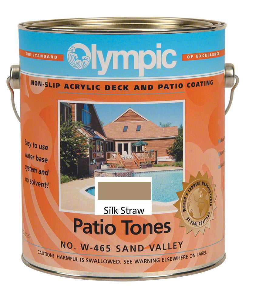 olympisch, Patio Tones Terrassenfarbe – 1 Gallone – Seidenstroh