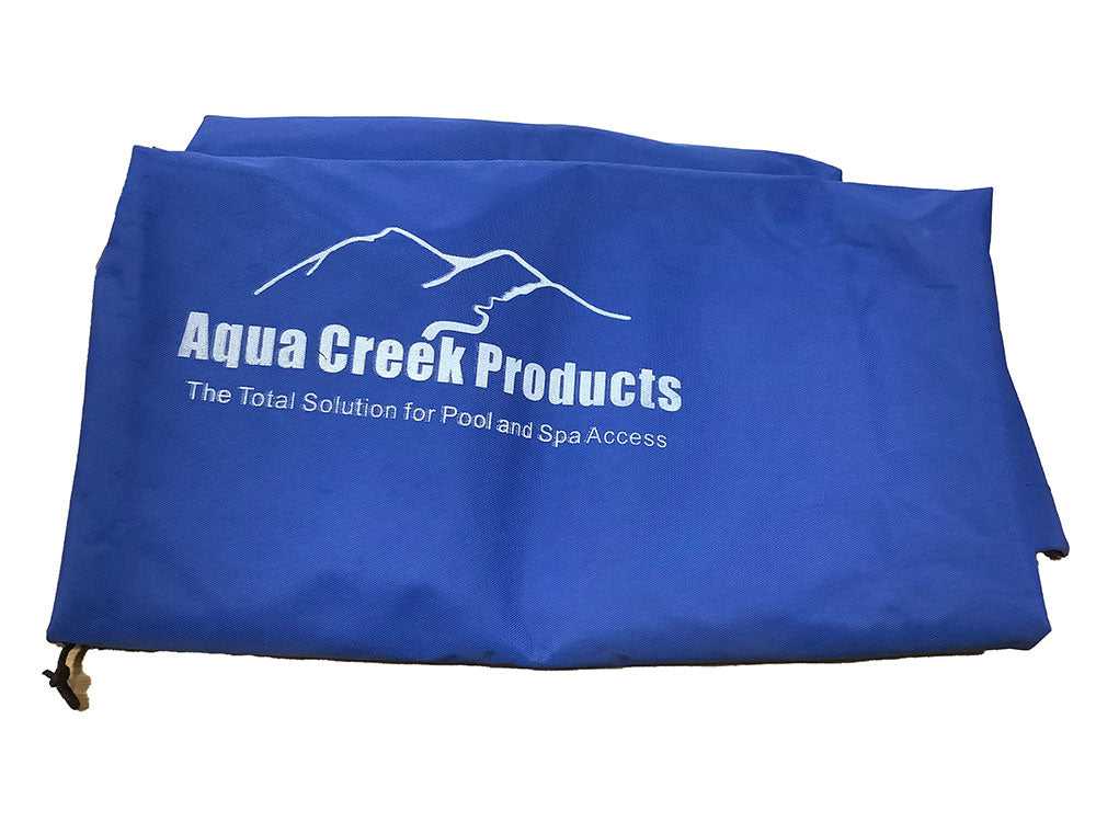 Aqua Creek, Pro Pool Series Pool-Lift-Abdeckung mit Logo - Blau