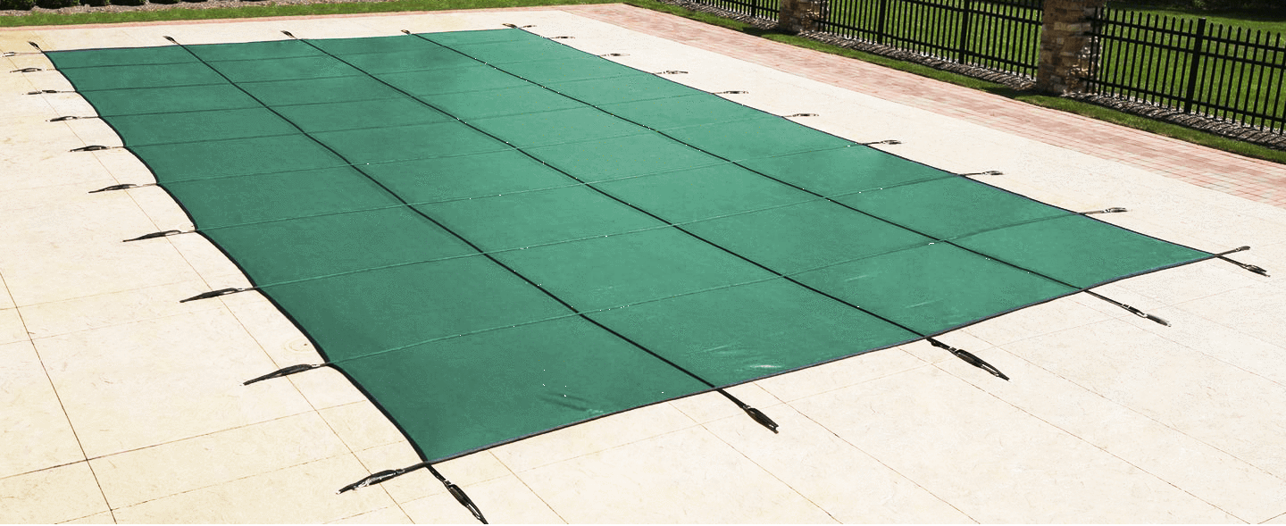 Covertech Industries, Sicherheitsabdeckung für Pools, 16 ft x 32 ft, rechteckig, grün – SGR-1128