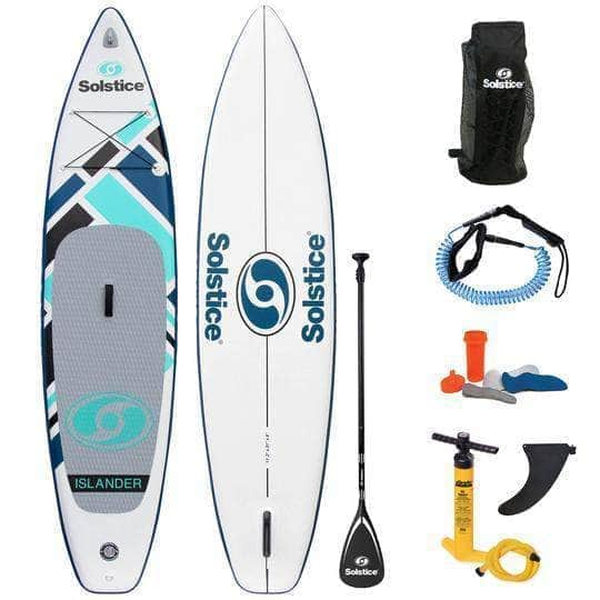 Internationale Freizeitproduktion Inc., **Solstice Islander Stand-Up Paddleboard mit Pumpe, Paddel und Rucksack - 36134