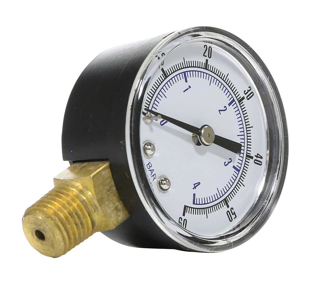 Baker-Hydro, Waterco Druckmessgerät 0-50 Psi - 1,4 Zoll NPT