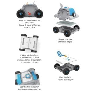 Champlain Plastics Inc, **Wiederaufladbarer kabelloser Poolroboter Olympic ELIX – ACM853